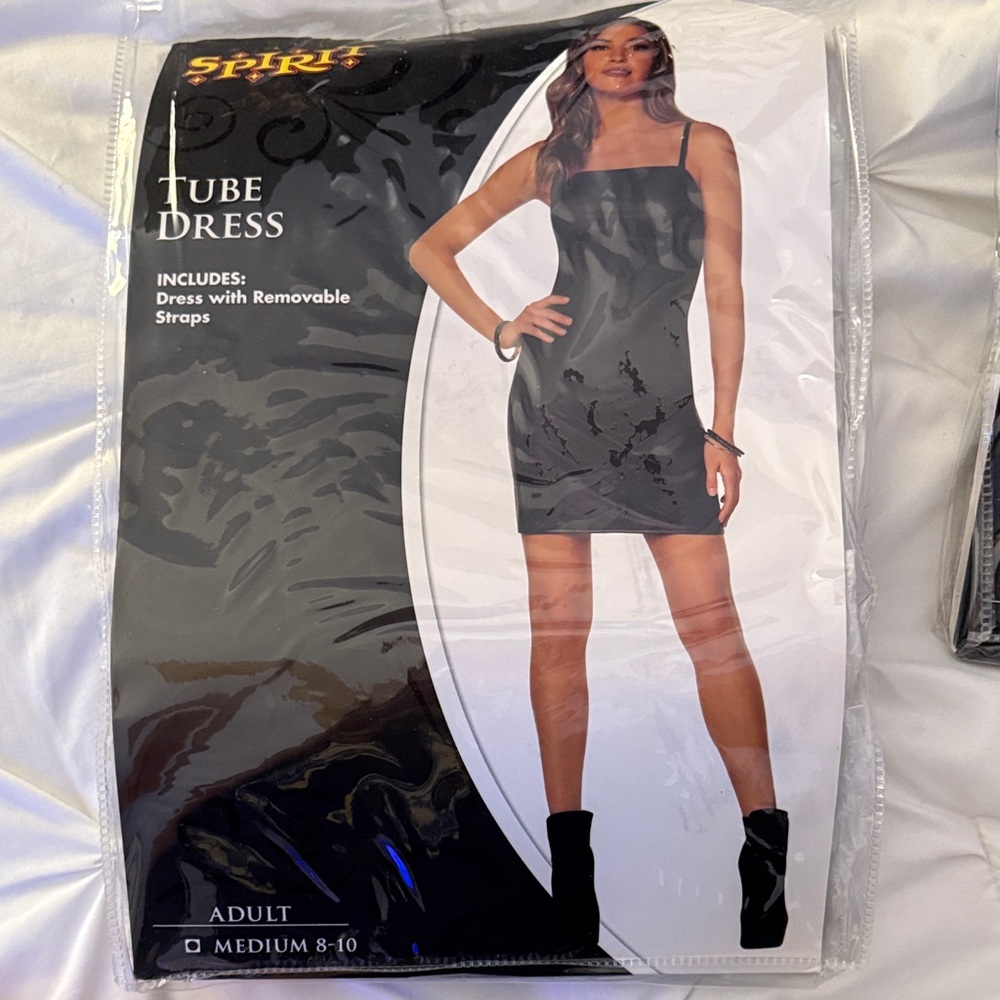 Spirit Black Tube Dress with Removable Straps